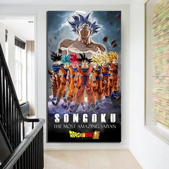 

Wall Art Canvas Painting Posters Animation Dragon Ball Z Pictures Modular Home Decoration Modular Pictures Modern Living Room
