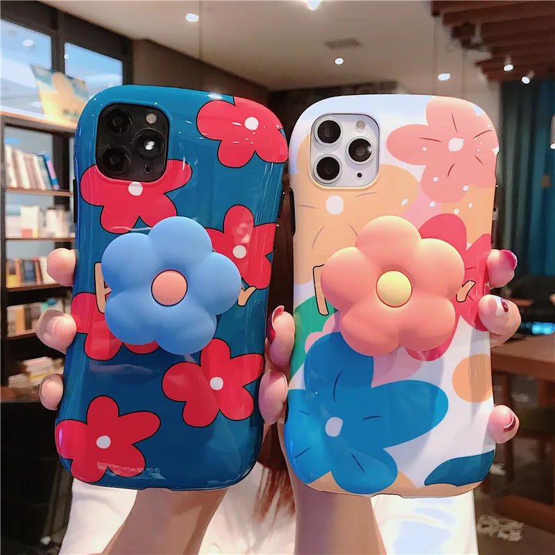 Элегантный цветочный чехол для Huawei P20 / P30 мобильный телефон с небольшой талией