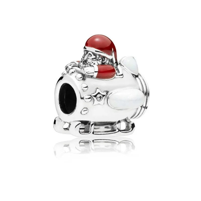 CodeMonkey Настоящее 925 Strerling серебряная подвеска с Санта-Клаусом подходит для оригинального браслета CodeMonkey Бусины DIY Ювелирные изделия для женщин