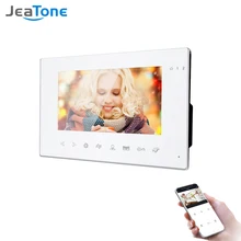 Jeatone – visiophone d'intérieur avec écran de 7 pouces, sonnette, système d'interphone, prise de photos et enregistrement vidéo, montage mural