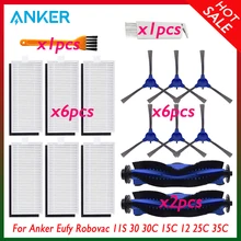 

Primary Filter Roller Side Brush For Anker Eufy Robovac 11S 12 15C 25C 30 30C 35C Robot Vacuum Cleaner Replacement Accessories