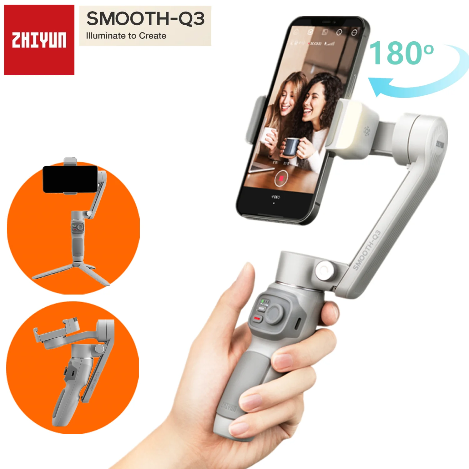 3 Axis Handheld Gimbal Stabilizer for iPhone 13 12 Pro Max/Samsung