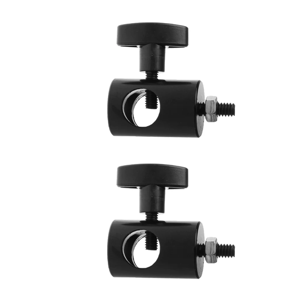 

5/8 Inches (16mm) Receiver With 1/4 Inches-20 Thread Rapid Adapter Light Stand Support Bracket - Pack Of 2
