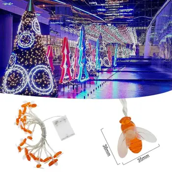 

Light String Fairy Lights Luminous Romantic Beautiful Bee Shape 2.2M LED Festival Backyard Outdoor Home Christmas