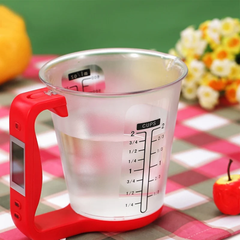 

Kitchen Electronic Scale With Scale Portable Household Measuring Tool With Handle For Children