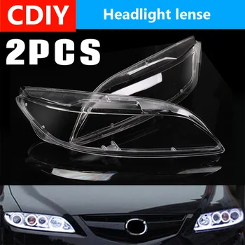 

Autoleader 1 Pair For Mazda 6 2003-2008 Car Headlight Headlamp Plastic Clear Shell Lamp Cover Replacement Lens Cover 60cmx6cm
