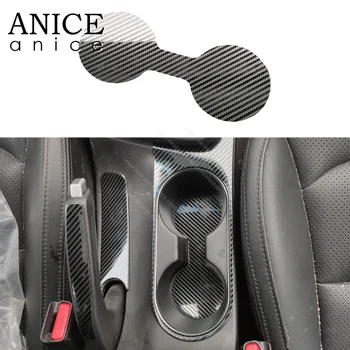 

Carbon Fiber Color Stainless Steel Storage Box Decorative Mat Cover Fit for HYUNDAI Elantra 2016 2017 2018 2019 2020