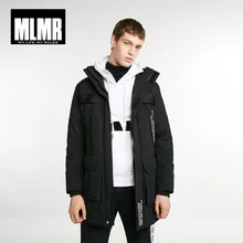 JackJones Мужская зимняя парка средней длины пальто теплые стеганые куртки пальто мужская одежда 218409512