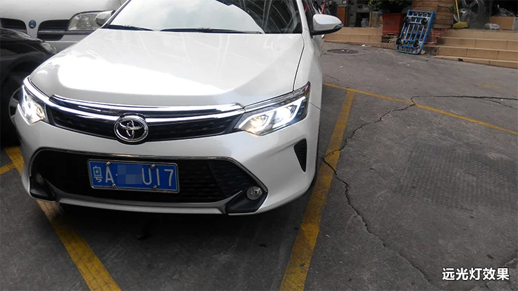 Автомобильный Стайлинг для Toyota Camry V55 светодиодный фонарь- год Camry фары drl Объектив двойной луч H7 HID Xenon