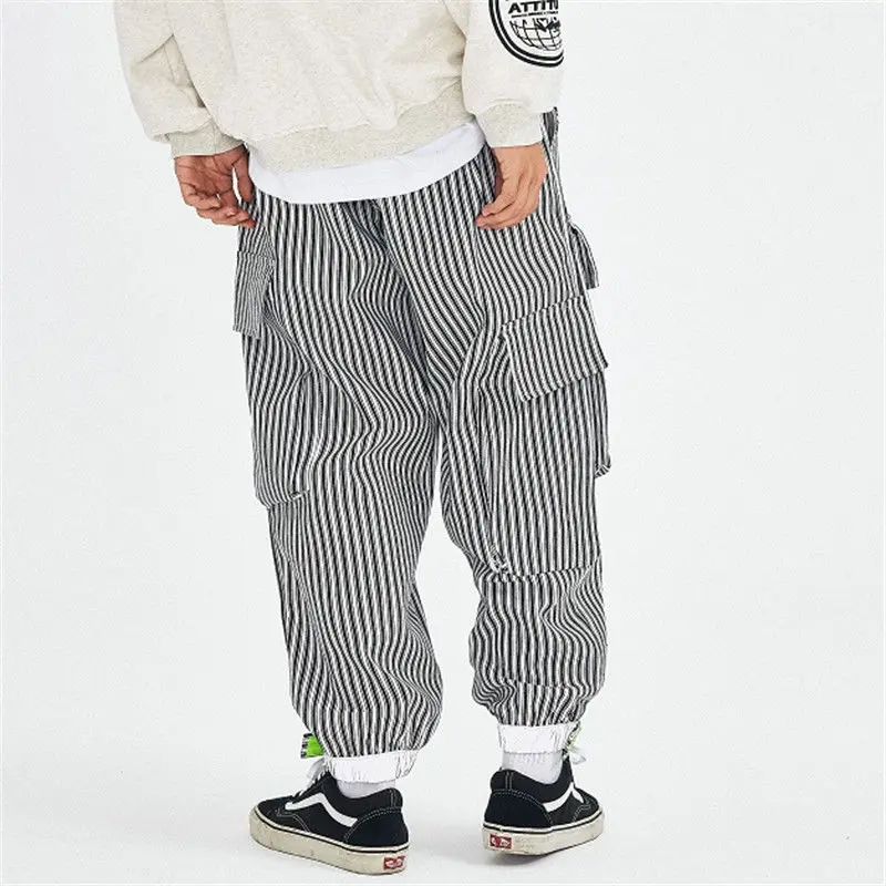 

Men's pants 2020 autumn new slim solid color large pocket decorative overalls long pants casual personality youth men's wear