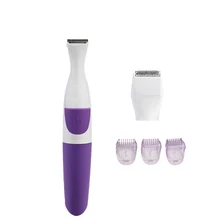 Для женщин 2 в 1 депилятор бритва влажная сухая бритва бикини линия подмышек для удаления волос триммер CJ666