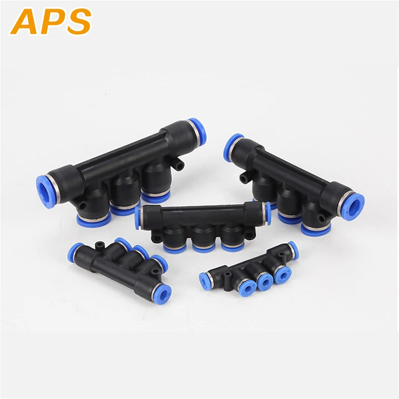 

Air Pneumatic Fitting 5 Way One Touch 8mm 10mm 6mm 4mm 12mm OD Hose Tube Push In 5 Port Gas Quick Fittings Connector Coupler