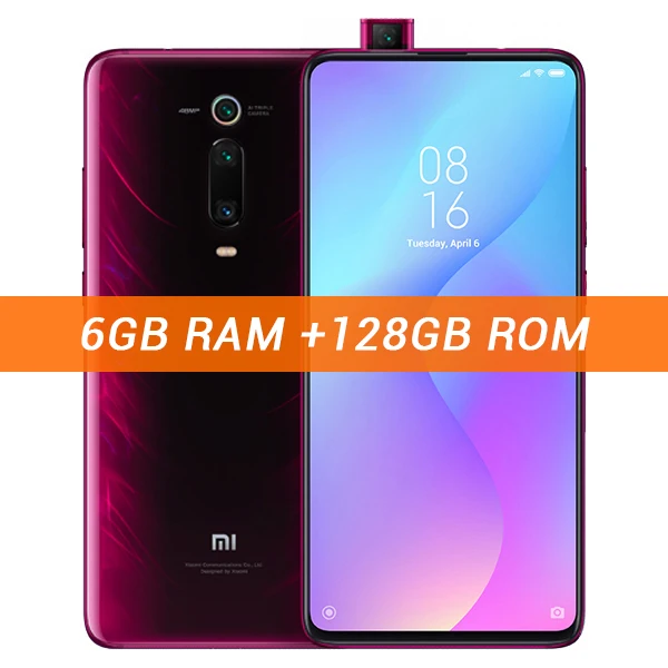 Глобальная версия Xiaomi mi 9T(Red mi K20) 6 ГБ ОЗУ 64 Гб ПЗУ/6 ГБ ОЗУ 128 Гб ПЗУ Смартфон Snapdragon 730 Восьмиядерный 48 МП камера NFC - Цвет: 6GB 128GB Red