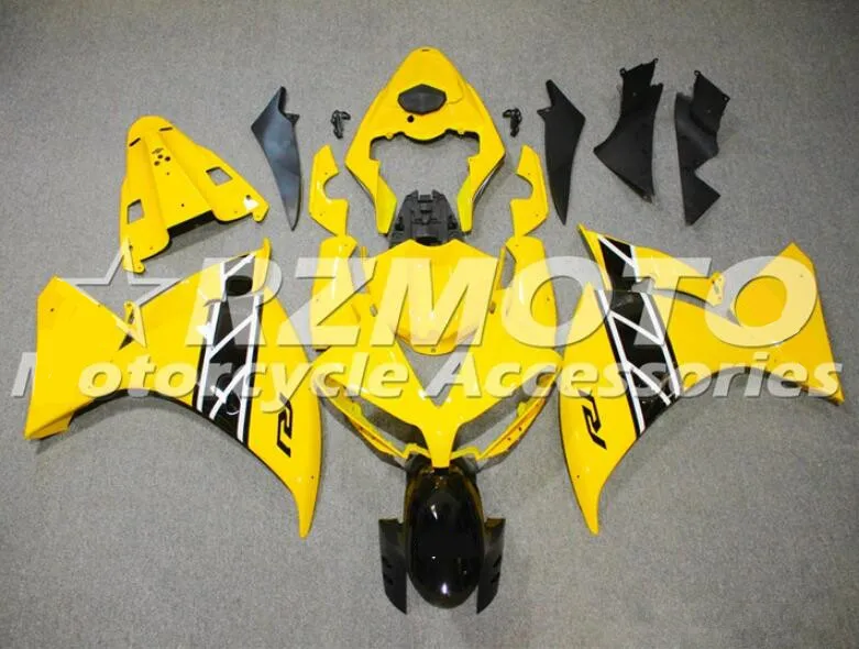 4 подарки ABS литья под давлением Обтекатели комплект подходит для YAMAHA YZF-R1 2013 12 13 14 R1 обтекатель набор на заказ желтый черный