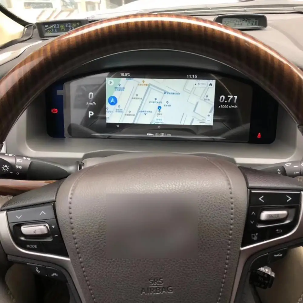 12," lcd Android 7 Автомобильная приборная панель дисплей головное устройство gps навигация для TOYOTA LAND CRUISER 2010- мультимедиа