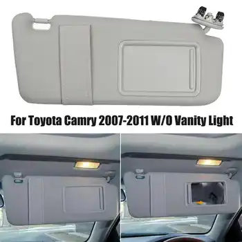 

Right Passenger Beige Side Sun Visor Sunscreen For Toyota Camry 2007 2008 2009 2010 2011 W/O Vanity Light