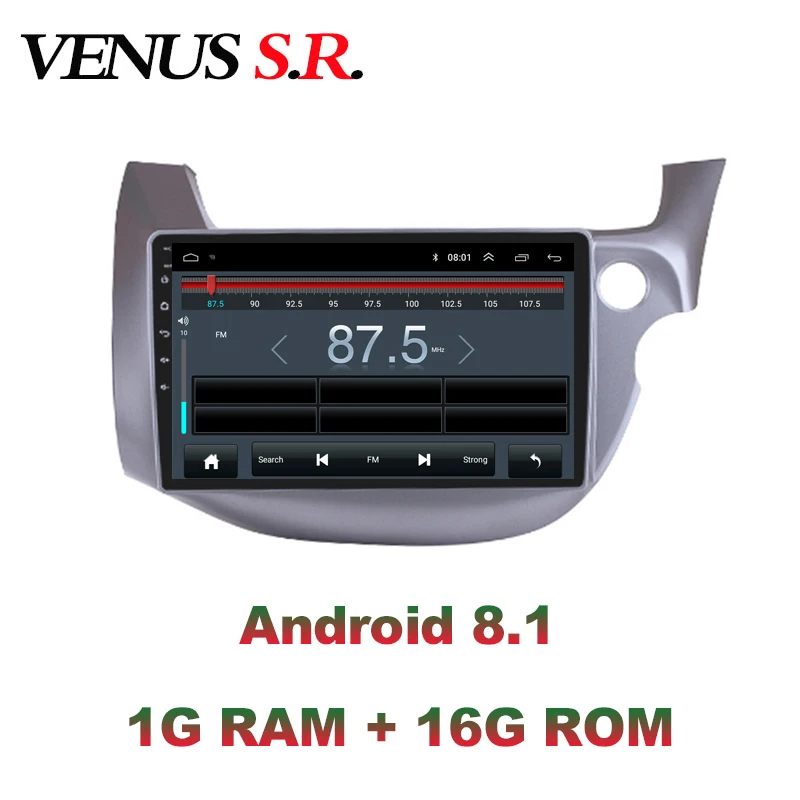 VenusSR Android 8,1 2.5D автомобильный dvd для Honda Fit Jazz 2008-2013 правый ручной драйвер RHD Мультимедиа gps Радио Стерео gps навигация