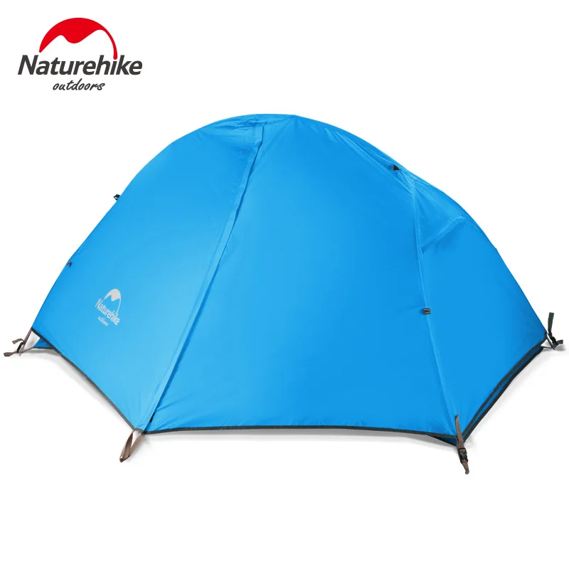 Naturehike Portable Professional Double Layer One Man 210T/20D Nylon Silicone Cycling Tent for 3 Seasons