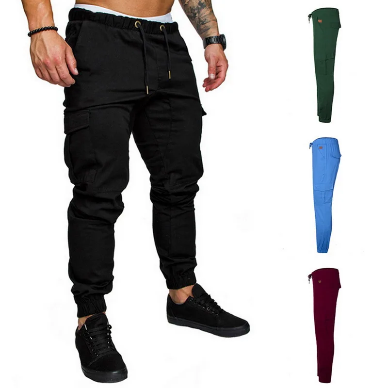 

Joggers Hip Hop Pants 2019 Men's Casual Pockets Camouflage Trousers Mens Autumn Multicolor Sweatpants Fashion Overalls Trousers