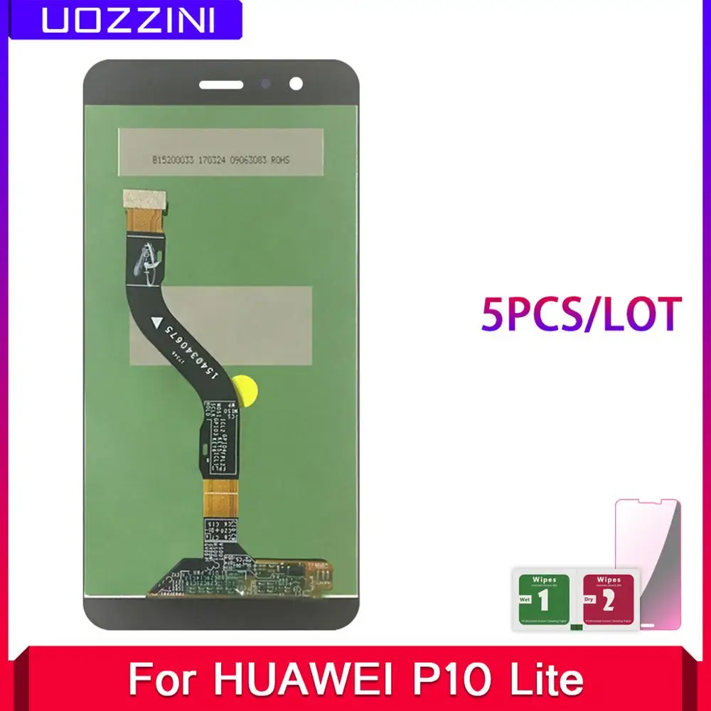 5 шт. ЖК дисплей для HUAWEI P10 Lite сенсорный экран дигитайзер Huawei lite сменный