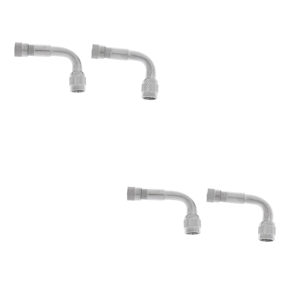 4pcs 90 Degree Valve Adaptor Tyre Extension Adapter Motorcycle Bike