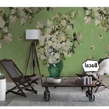 

Rose Van Gogh American Rural RETRO Art Wallpaper TV Background Wallpaper Custom Mural Oil Painting Wallpaper Wall Decoration
