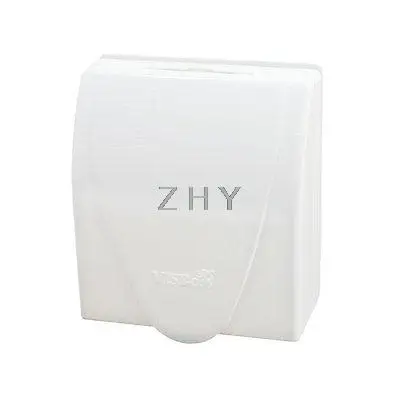 

Wallpanel Switch Socket 88x85mm White Plastic Splash Proof Box Case