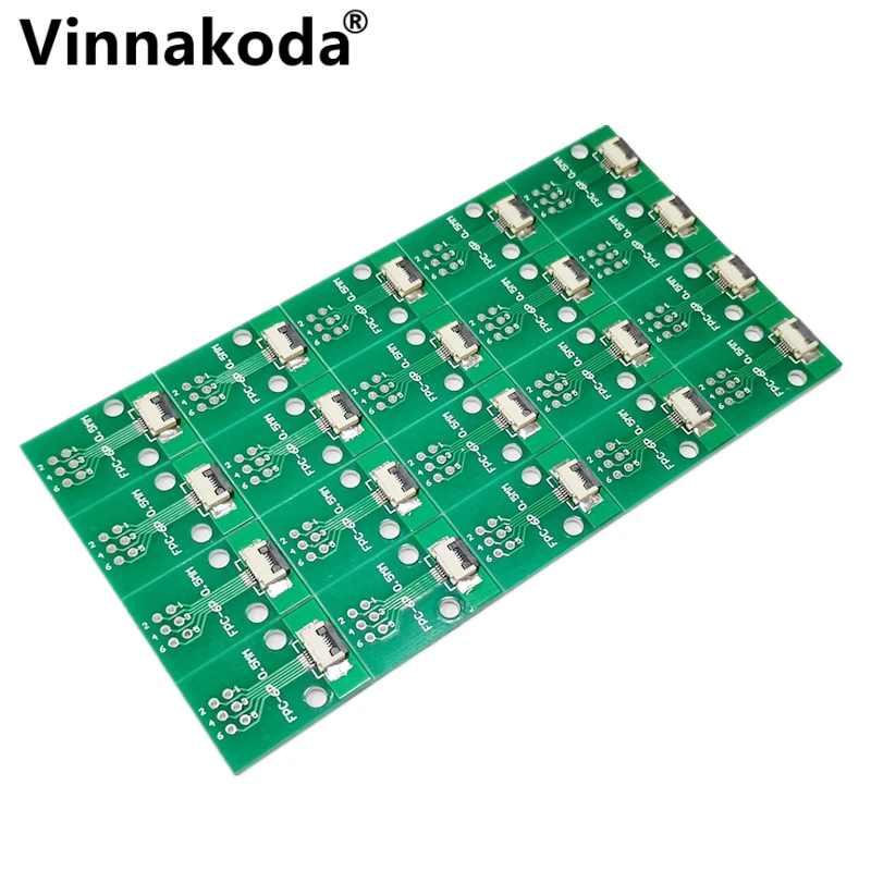 5PCS FFC/FPC adapter board 0.5MM-5P to 2.54MM welded 0.5MM-5P flip-top connector ffc fpc adapter board