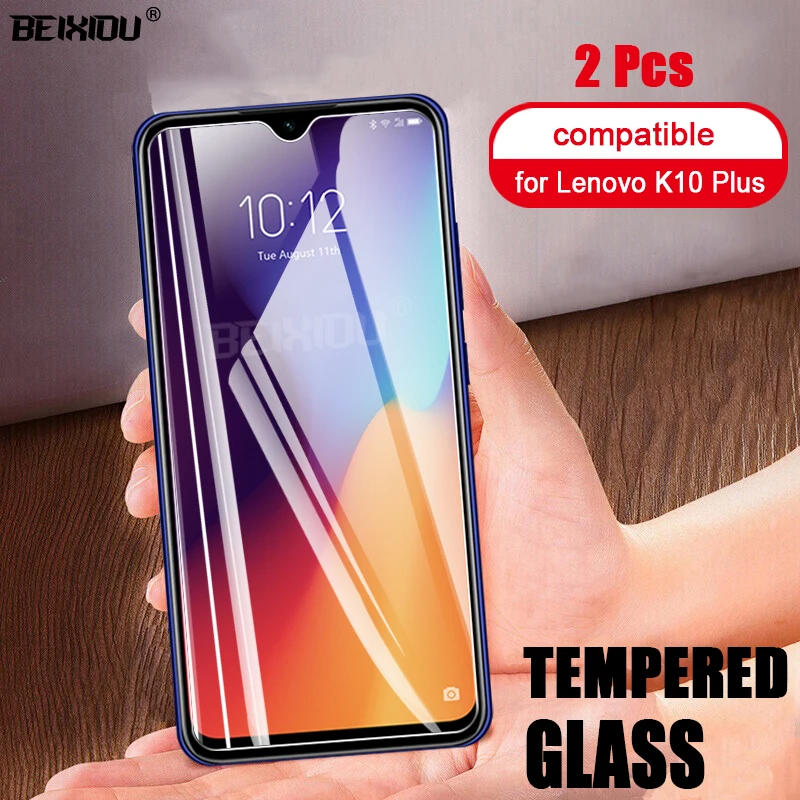 Защитное стекло закаленное 2.5D 9h для Lenovo K10 Plus 2 шт. | Мобильные телефоны и
