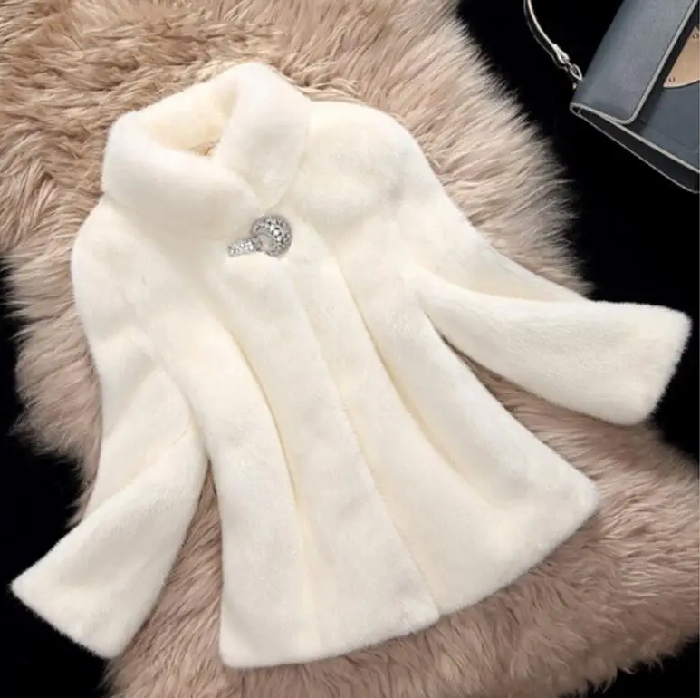 S/9Xl Women'S Short Section Imitation Fur Outwears