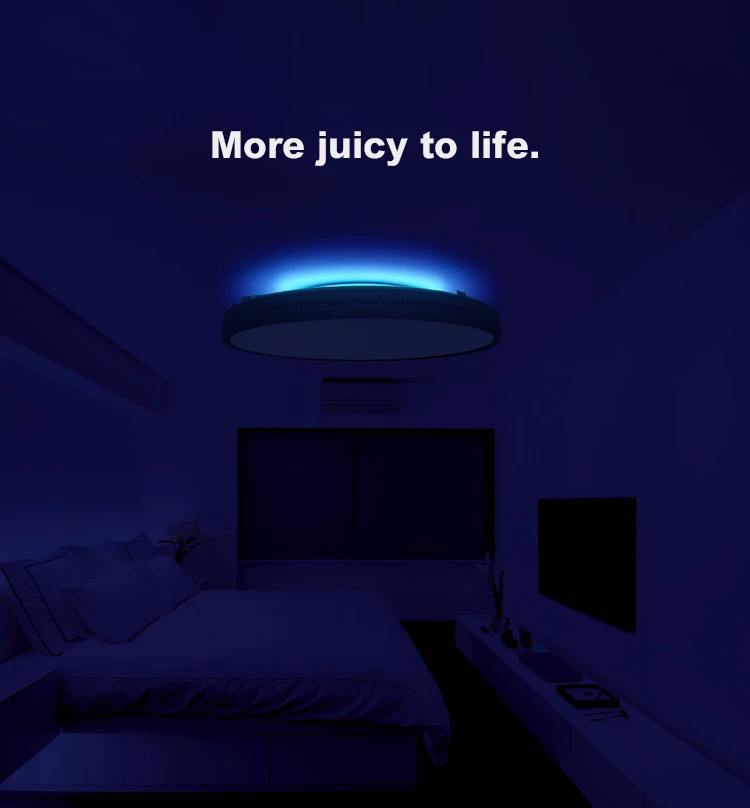 Умный светодиодный потолочный светильник 48 Вт 60 Вт RGB с затемнением цвета Wi-Fi приложение управление кухня спальня потолочный светильник