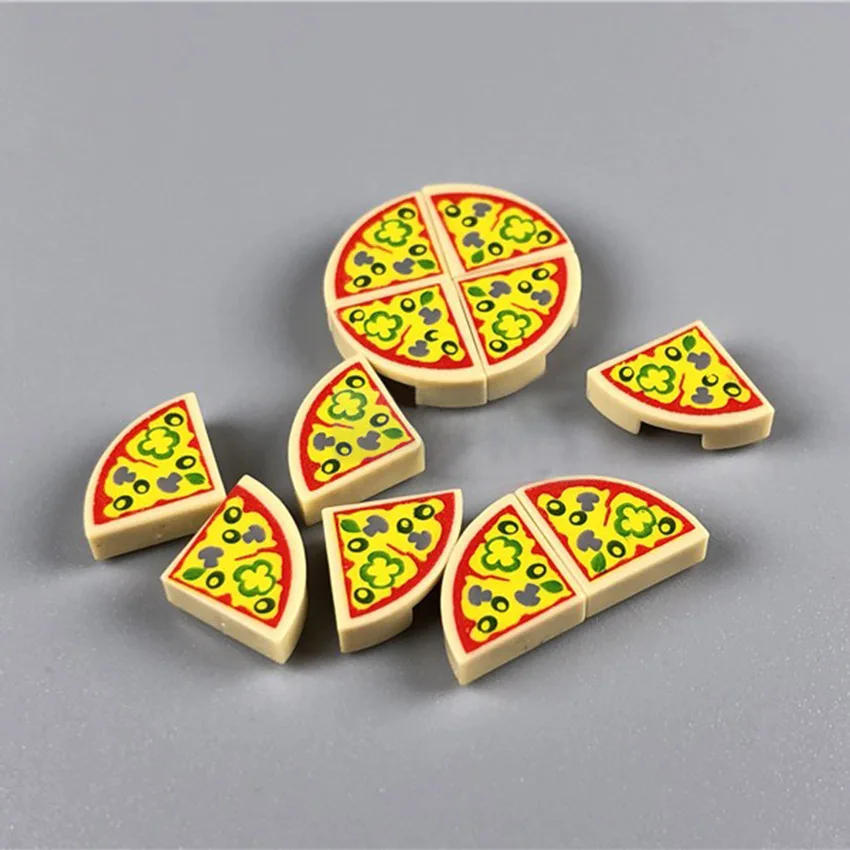 Legoinglys Scene Toy Block Microwave Table Turkey Pizza Building Blocks Party Halloween MOC Accessories Bricks DIY Kits Toys  (5)