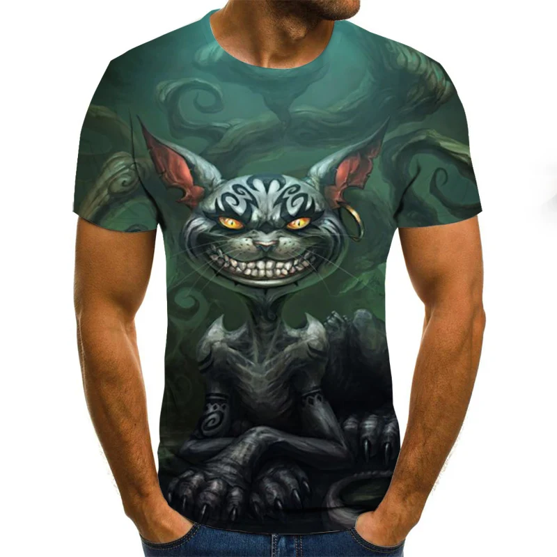 

Japanese anime cartoon 3D digital printing Tshirt summer Tee shirts men women casual Harajuku short-sleeved round neck T