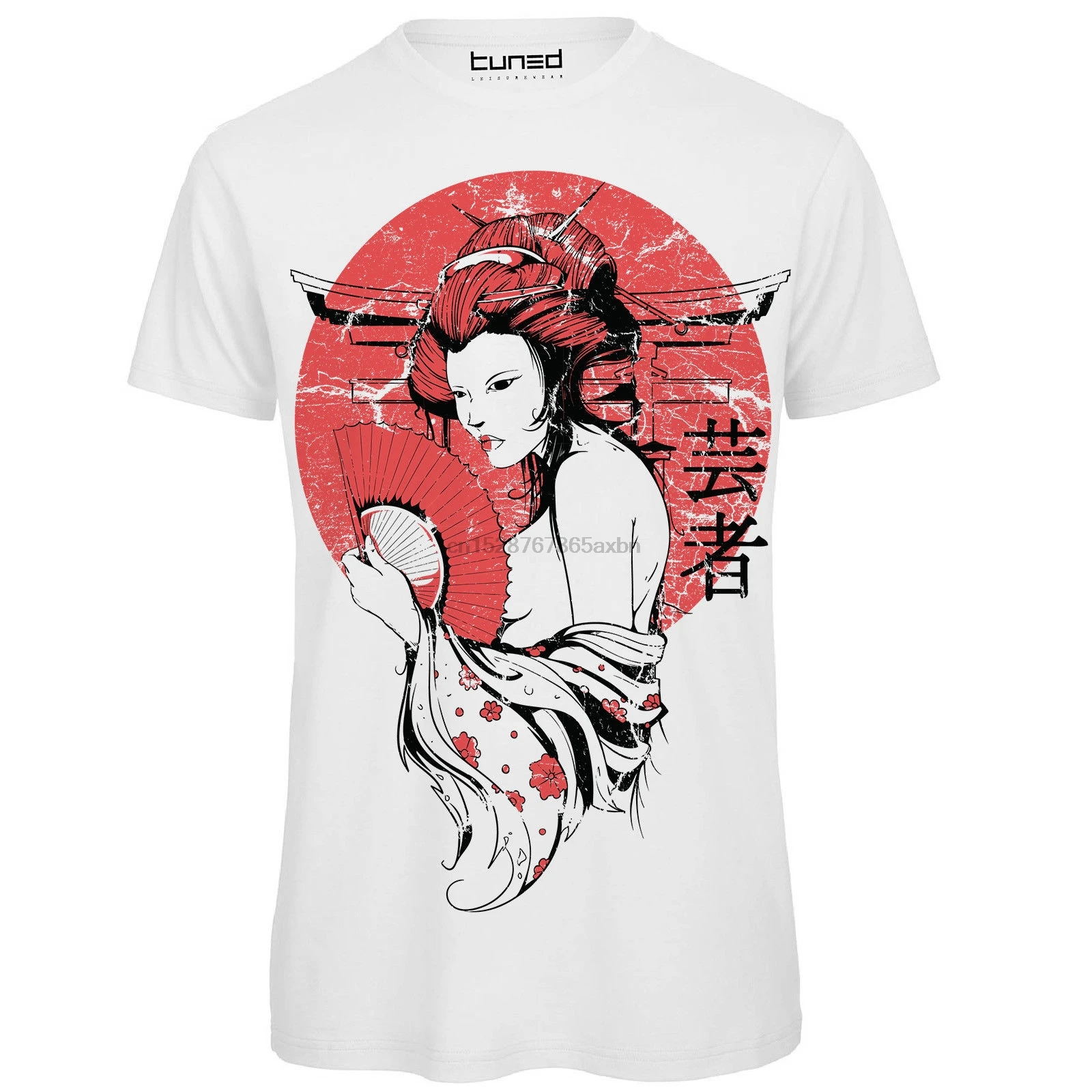 Футболка Divertente Uomo Maglietta Con Stampa Donna Giapponese Geisha футболка с персонажами из