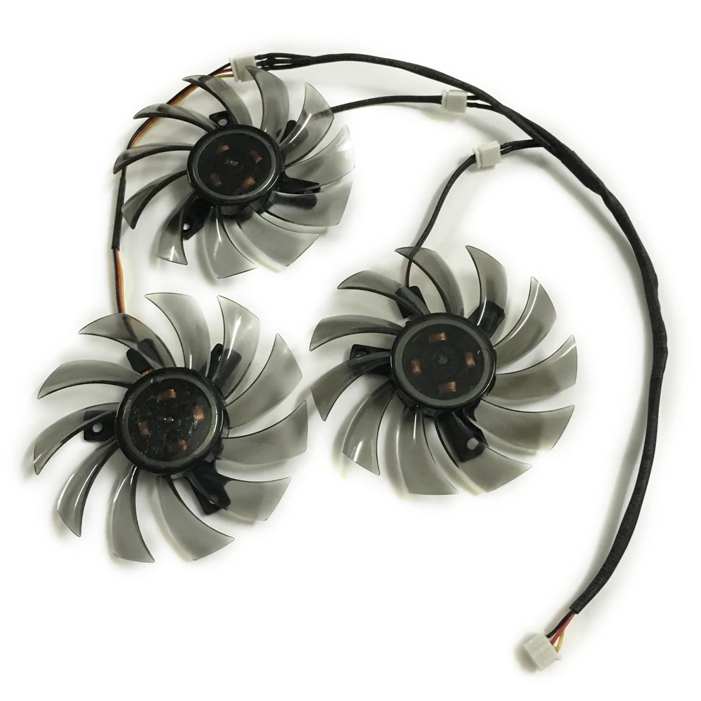 PLD08010S12H T128010SM GTX970 GPU Cooler Fan For Gigabyte GV-R787OC-2GD GV-R787WF3 GV-R927XOC GTX 970 Windforce G1 Cards Cooling |