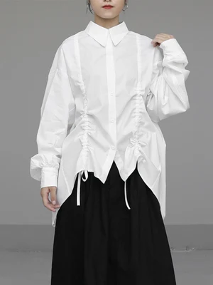 New Turtleneck Blouse Thin long-sleeved Retro Hong