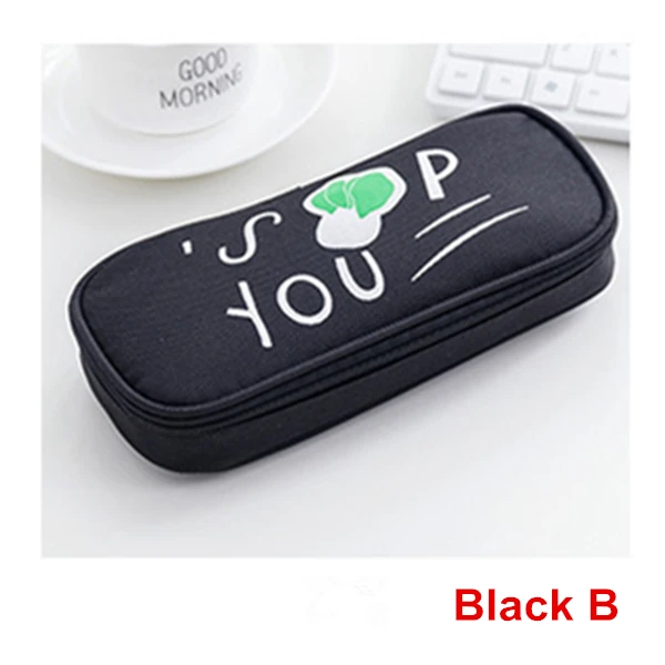 1PCS blue B Чехол для карандашей с большой вместительностью, двухслойная многофункциональная сумка для карандашей для мальчиков и девочек, подарки для офиса, школьные принадлежности - Цвет: 1PCS blue B