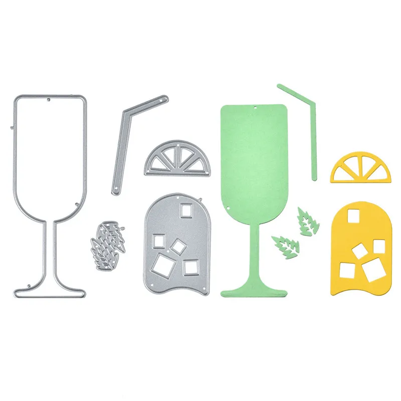 

Lemon Drink Cup Metal Cutting Dies Scrapbooking Craft Dies Stencil Album Embossing Card Making Die Cut New Dies for 2019