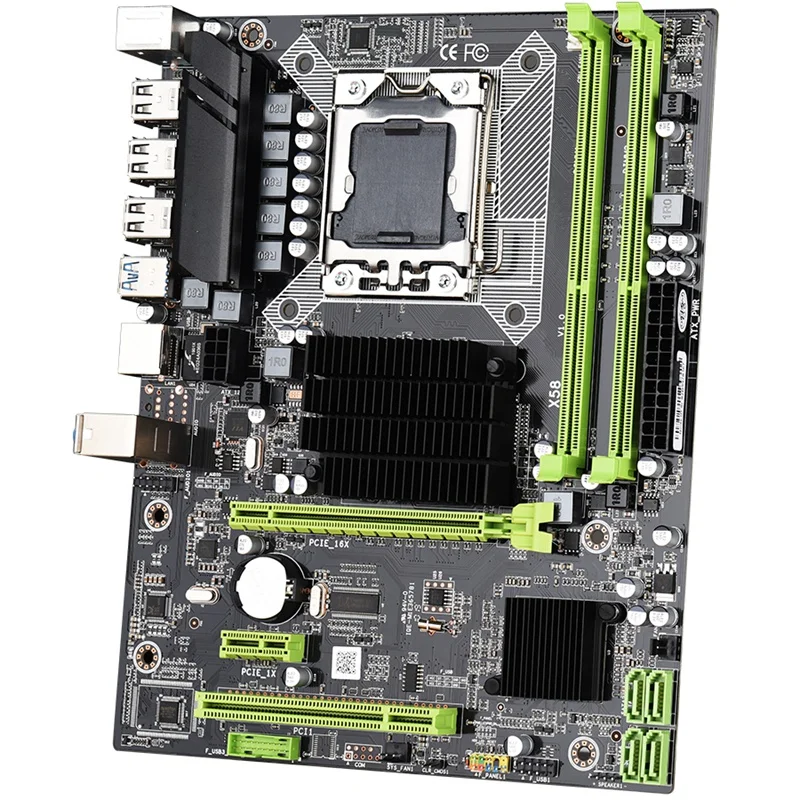 X58 LGA 1366 материнская плата LGA1366 поддержка REG ECC DDR3 и Xeon процессор USB3.0 AMD RX серии