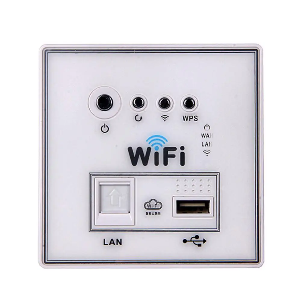 Домашняя умная настенная розетка панель WiFi маршрутизатор повторитель домашняя интеллектуальная беспроводная Wifi настенная розетка белый/золотой/черный 1 штука - Тип: White