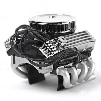 

For GRC V8 Simulate Engine Motor With Dual Cooling Fan F82 for 1/10 TRX4 SCX10 RC4WD D90 RC Crawle Car Accessories