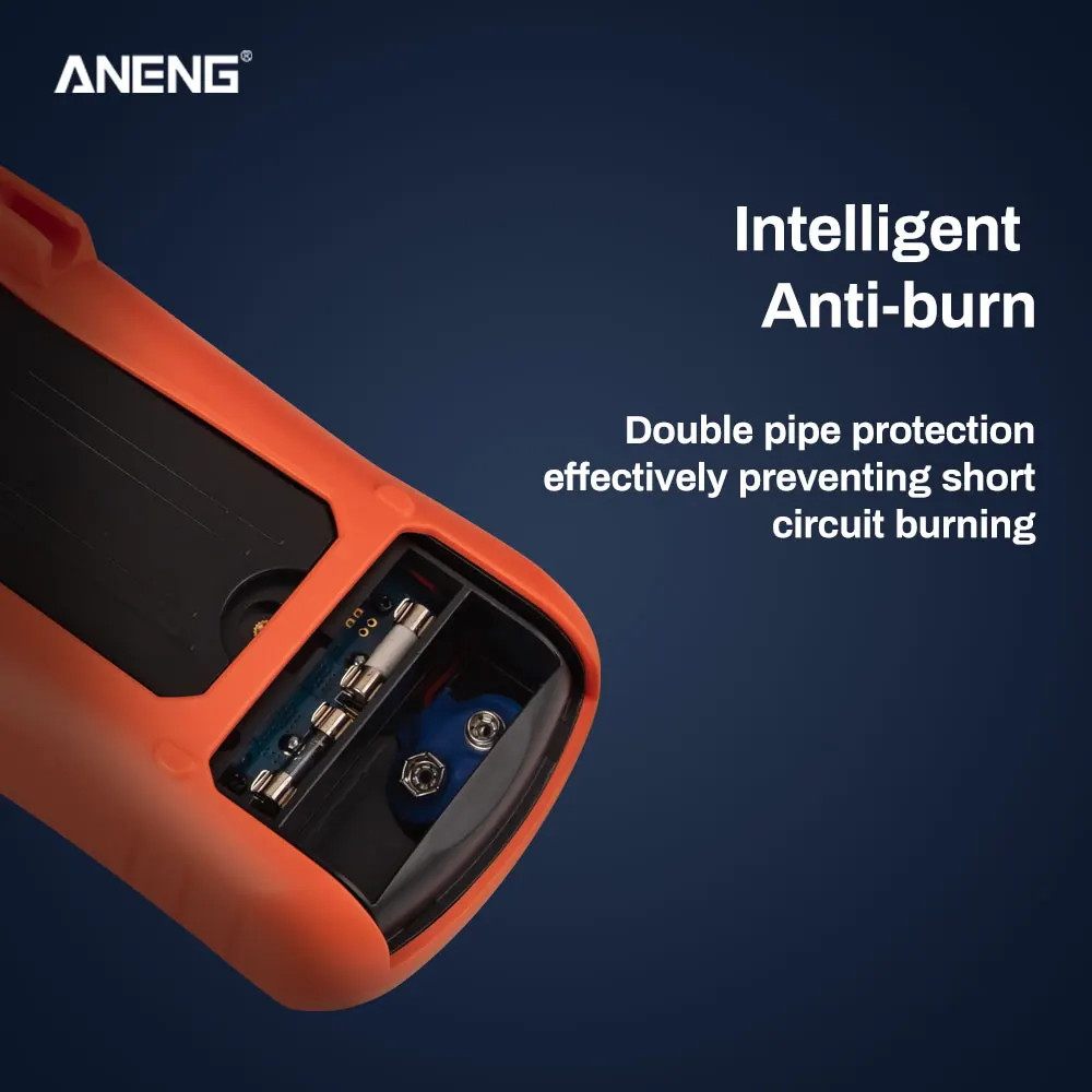 ANENG 890C+ цифровой мультиметр 2000 советников ручной диапазон True RMS сопротивление емкости температурный транзистор