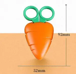 New fruit scissors cute cartoon scissors strawberry carrot student scissors