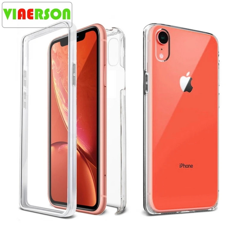 

Luxury 360 Degree Protective Front+Back Case For iPhone 11 2019 6 6S 7 8 Plus X XR XS Max 5 5S SE Transparent Silicon Soft Cover
