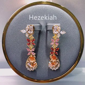 

Hezekiah needle Luxurious temperament lady's Earrings Ball party dinner Classic trend Famous lady Earrings