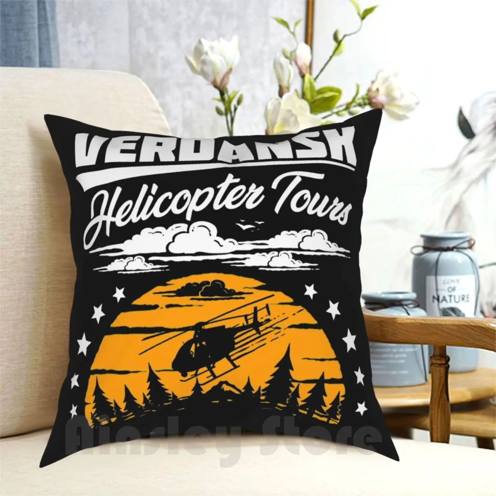 Warzone / Verdansk Elicottero Tour Federa Stampata Casa Morbida Fodera Per Cuscino Fai Da Te Gamer Gaming Esports Warzone Ps4 Xbox Pc