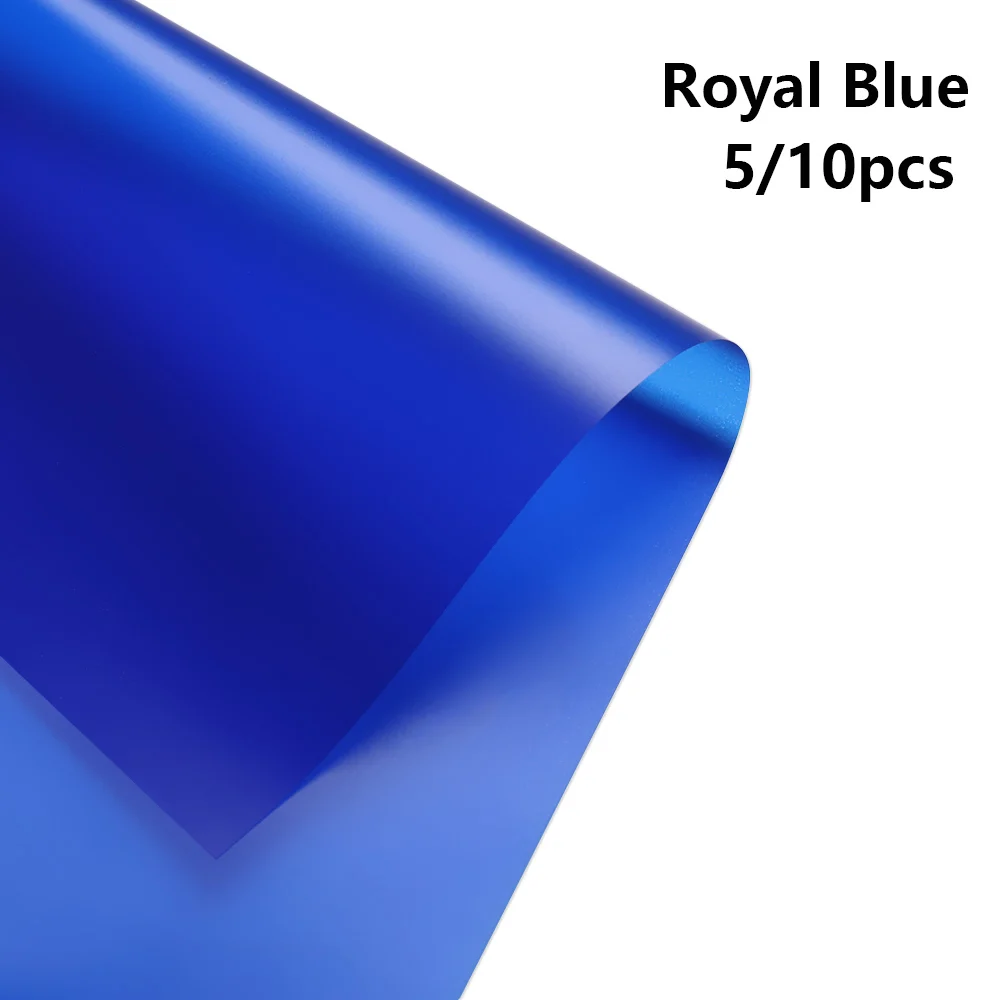 royal blue 10 шт./компл. Цвет прозрачный Водонепроницаемый Бумага Обёрточная бумага пинг цветок Обёрточная бумага Бумага Рождественский подарок Обёрточная бумага пинг Бумага Свадебная подарочная упаковка - Color: royal blue