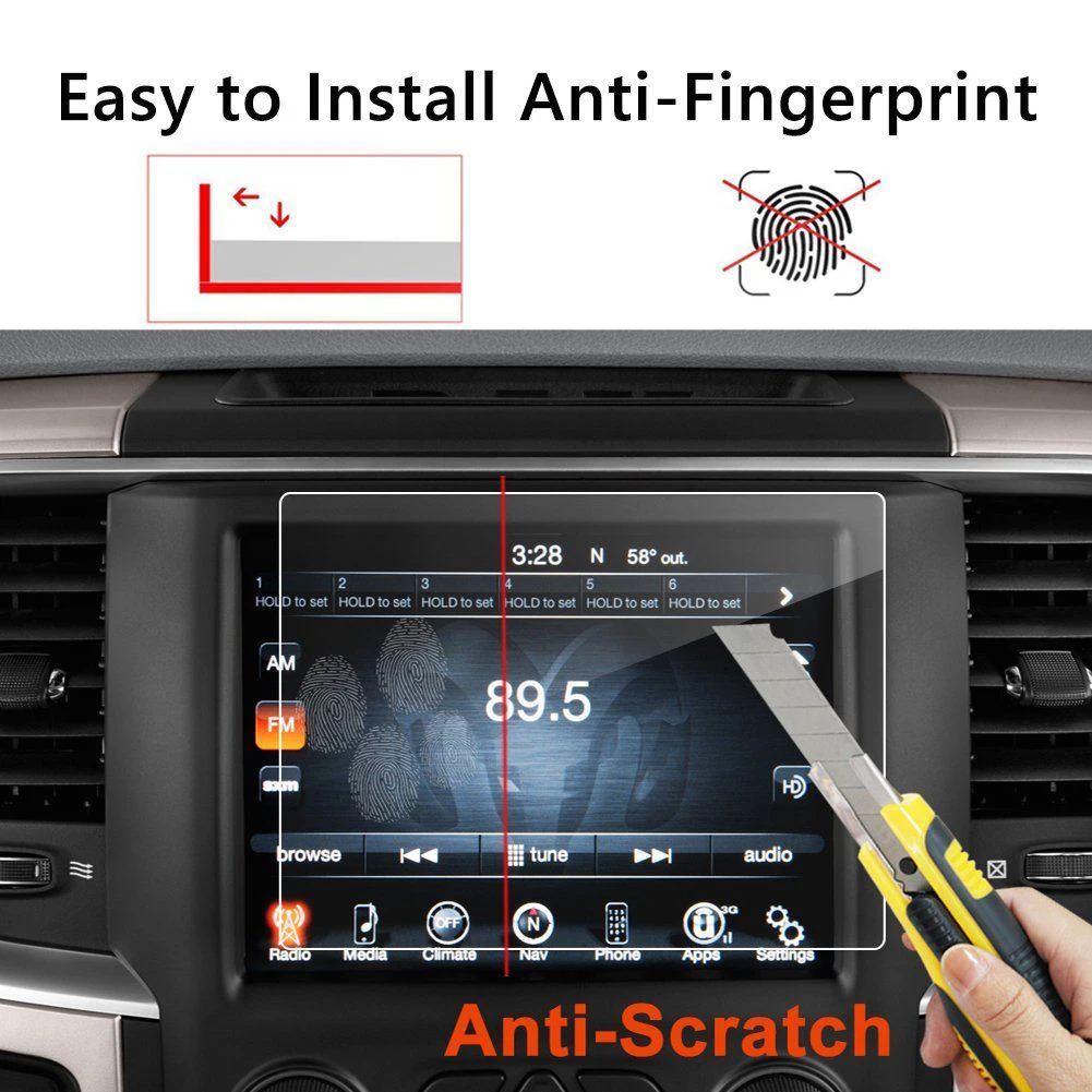 2013- 1500 2500 3500 Display Screen Scratch Proof Glass Film Reinforced Tempered Glass Screen Protector Navigation