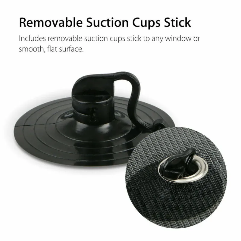 Static 2 X Shade Screens. 4 X Suction Cups Sun Shade Visor Window Cling