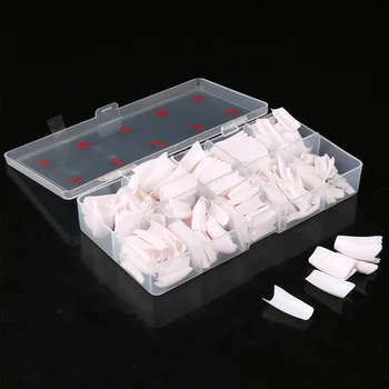 

1 Box/500pcs Tips Natural Color Half Cover Fake False French Nail Art Artificial Acrylic Gel UV Manicure Set DIY